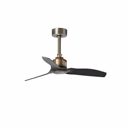 Faro 33429, Ventilateur à lame domestique, Noir, Or, Plafond, 81 cm, IP20, I