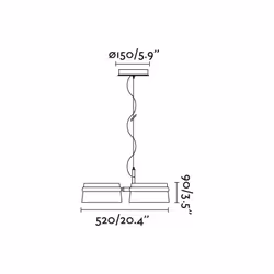 Faro 29397 éclairage en suspension 6 W LED
