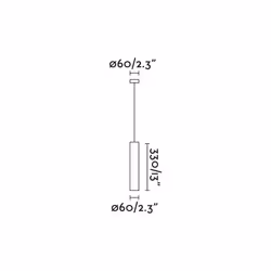 Faro 43756 éclairage en suspension GU10 8 W LED Or