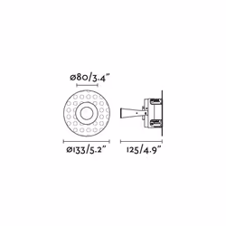 Faro 2400102 éclairage de plafond Noir GU10