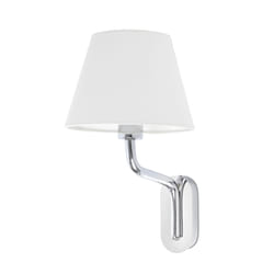 Faro 24005-10 éclairage mural Chrome, Blanc E27 15 W