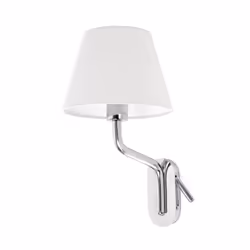 Faro 24007-10, Surface, E27, IP20, Chrome, Blanc