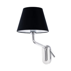 Faro 24007-12 éclairage mural Noir, Chrome E27 15 W