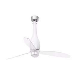 Faro 32000-9, Ventilateur à lame domestique, Transparent, Blanc, Plafond, 128 cm, IP20, I