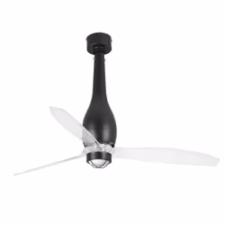 Faro 32003-10, Ventilateur à lame domestique, Noir, Transparent, Plafond, 128 cm, IP20, I