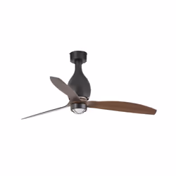 Faro 32028-10, Ventilateur à lame domestique, Noir, Bois, Plafond, 128 cm, IP20, I
