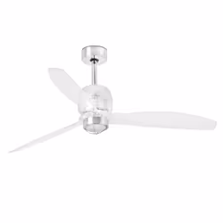 Faro 33394D-9, Ventilateur à lame domestique, Chrome, Plafond, 128 cm, IP20, I