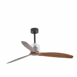 Faro 33395D, Ventilateur à lame domestique, Noir, Bois, Plafond, 128 cm, IP20, I