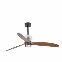 Faro 33395D-10, Ventilateur à lame domestique, Noir, Bois, Plafond, 128 cm, IP20, I