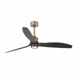 Faro 33417-10, Ventilateur à lame domestique, Noir, Or, Plafond, 128 cm, IP20, I