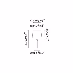 Faro 64310-05 lampe de table E27 15 W Blanc