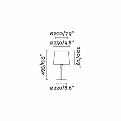 Faro 64310-39 lampe de table E27 15 W Blanc