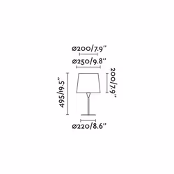 Faro 64311-06 lampe de table E27 15 W Noir