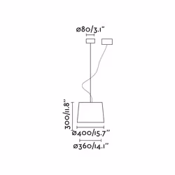 Faro 64314-54 éclairage en suspension E27 15 W Noir