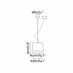 Faro 64314-56 éclairage en suspension E27 15 W Noir