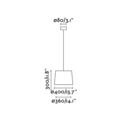 Faro 64315-45 éclairage en suspension E27 15 W Noir