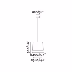 Faro 64315-54 éclairage en suspension E27 15 W Noir