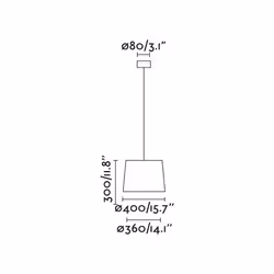 Faro 64315-55, Noir, Acier, IP20, II, E27, 15 W