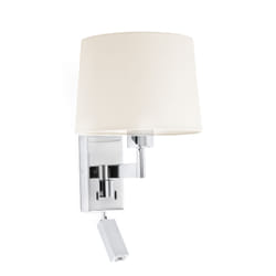 Faro 68493-01 éclairage mural Chrome, Blanc E27 15 W