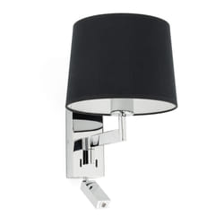 Faro 68493-03 éclairage mural Noir, Chrome E27 15 W