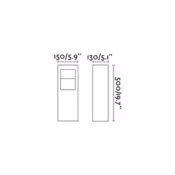 Faro 74156 éclairage extérieur Piedestal extérieur/Lampadaire 10 W