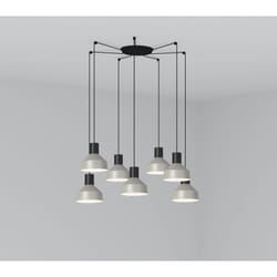 Faro 68593-7L éclairage en suspension E27 15 W Gris