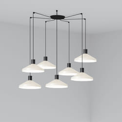 Faro 68596-7L éclairage en suspension E27 15 W Beige