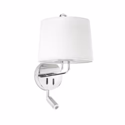 Faro 24033-01, Surface, E27, IP20, Chrome, Blanc