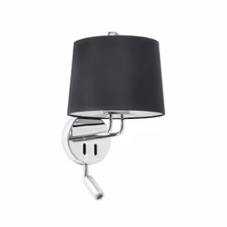 Faro 24033-03, Surface, E27, IP20, Noir, Chrome