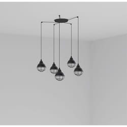 Faro 62802-5L éclairage en suspension E27 15 W Noir
