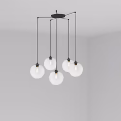 Faro 64128-5L, Transparent, Acier, IP20, I, E27, 15 W