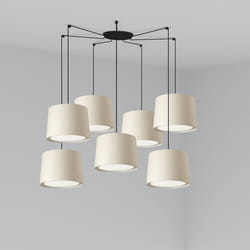 Faro 64314-55-7L éclairage en suspension E27 15 W Beige