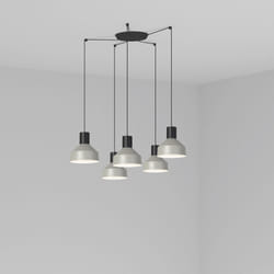 Faro 68593-5L éclairage en suspension E27 15 W Gris