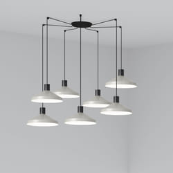 Faro 68595-7L éclairage en suspension E27 15 W Gris