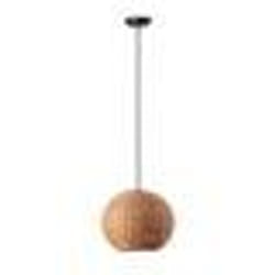 Suspension - FARO - HAKA - Rotin noir - 30 cm - E27 - Intérieur