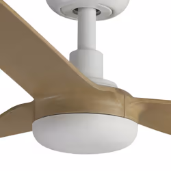 Ventilateur de plafond - Faro - PUNT - 3 pales en bois clair - Moteur à courant continu - 6 vitesses