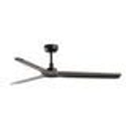 Ventilateur de plafond - FARO - Heywood - 3 pâles - Acier et Bois - Ø132cm Noir