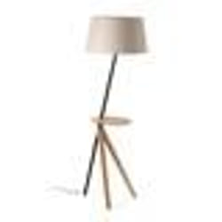Lampadaire - FARO - TREEWOOD - Frêne - Abat-jour beige - Style scandinave moderne