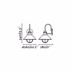 Faro 71128 éclairage extérieur Éclairage mural extérieur E27 11 W - Vue supplémentaire 2