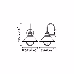 Faro 71129 éclairage extérieur Éclairage mural extérieur E27 11 W Noir