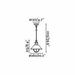 Faro 71138 éclairage en suspension E27 11 W