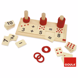 Goula Additionner et Soustraire, 5 an(s), Bois, Noir, Rouge, Bois