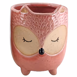 Petit cache pot Chouette En céramique Dimensions : Hauteur 13 cm - Largeur 10 cm - Profondeur 11 cm Invitez une touche de sag ...