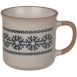 Tasse Flocons blanche en céramique