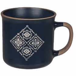 Tasse en céramique Bleue motif Carreaux Céramique Diamètre 9 cm x Hauteur 8.5 cm Cette tasse en céramique bleue est parfaite  ...