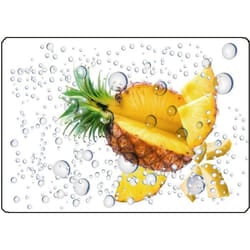 Surface De Découpe Ananas En Verre 28.5 X 20 Cm