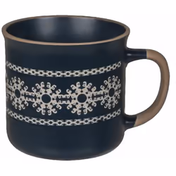 Tasse en céramique Flocons - Bleue Céramique Diamètre 9 cm x Hauteur 8.5 cm Cette tasse en céramique bleue est parfaite pour  ...