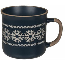 Tasse en céramique Flocons - Bleue