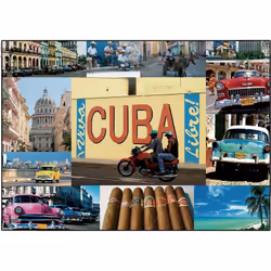 Plaque métallique déco Cuba by Cbkreation Métal Dim : 30.5 x 20 cm