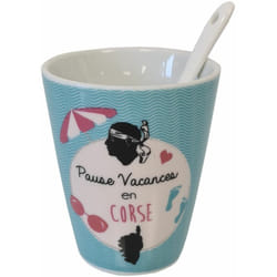 Enesco - 1 Gobelet Expresso Vacances en Corse